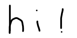 Hand-drawn Hi